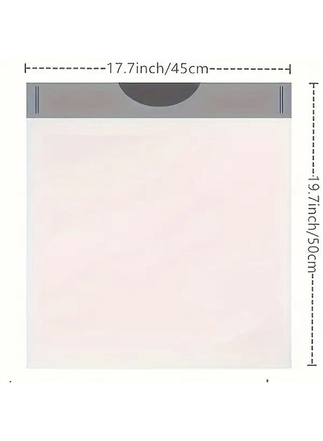 أكياس قمامة بيضاء صغيرة بسحاب 4 جالون 3 لفات 45 قطعة لكل لفة للحمام والمكتب - Image 2